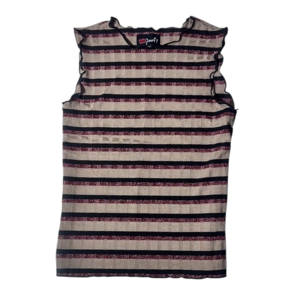 NWT Poof Striped Muscle Tank Size Large - Picture 12 of 13
